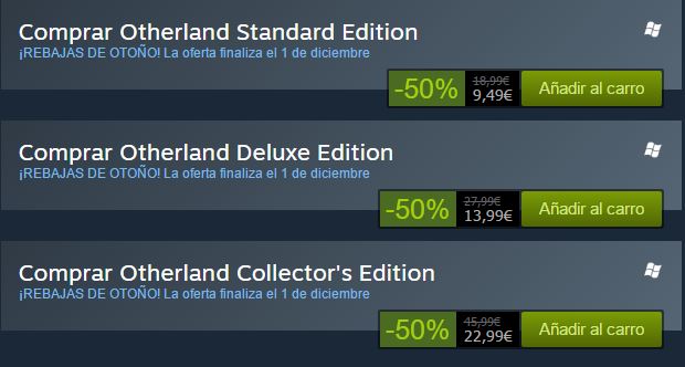 otherland steam oferta