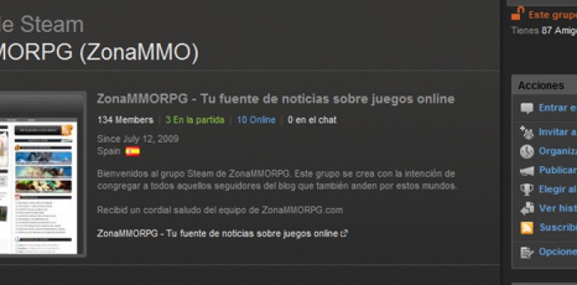 ZonaMMORPG ya está en Steam