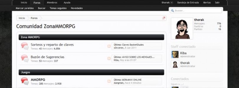 En ZonaMMORPG estrenamos nuevo Foro