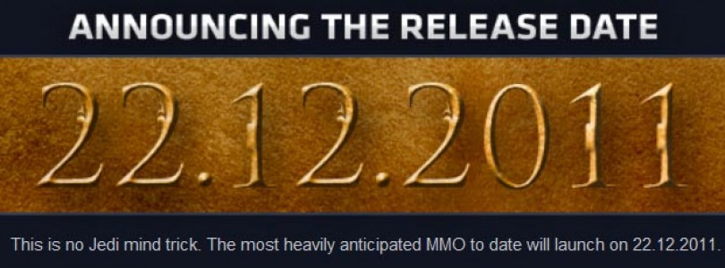 SWTOR se lanzará el 22 de Diciembre