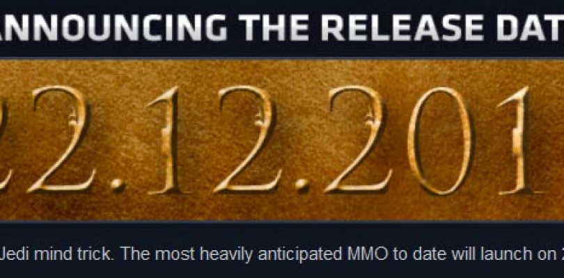 SWTOR se lanzará el 22 de Diciembre