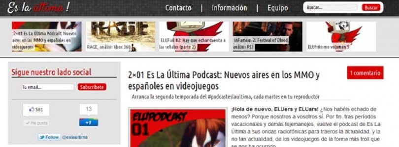 Estuvimos en el Podcast 2×01 de Eslaultima