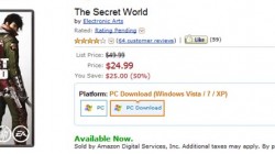 The Secret World a 25$ en Amazon.com