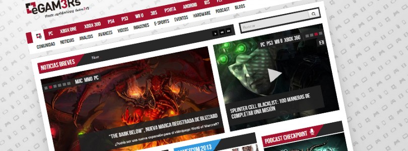 eGAM3Rs.com – Nuevo portal de noticias sobre videojuegos