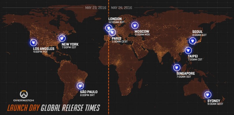 Blizzard desvela los horarios para el lanzamiento de Overwatch