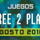 Lanzamientos Free-to-Play Agosto de 2016