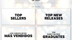Steam nos presenta su top con los juegos más exitosos 2017
