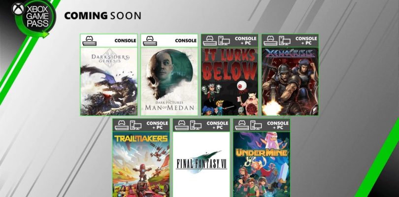 Próximamente en Xbox Game Pass: Final Fantasy VII HD, Darksiders: Genesis, It Lurks Below y más…