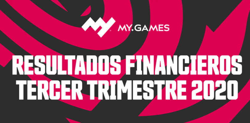 MY.GAMES anuncia una subida del 33% en los ingresos del tercer trimestre de 2020