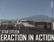 Star Citizen nos muestra la interacción del personaje con objetos, el radar y las ciudades coloniales