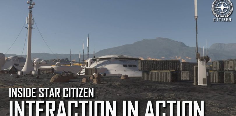 Star Citizen nos muestra la interacción del personaje con objetos, el radar y las ciudades coloniales