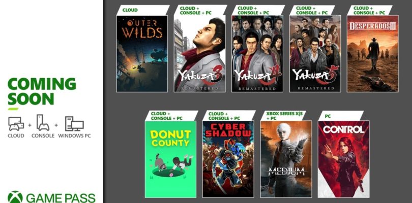 Control, Desperados III y Yakuza entre los nuevos lanzamientos del mes en el Xbox Game Pass