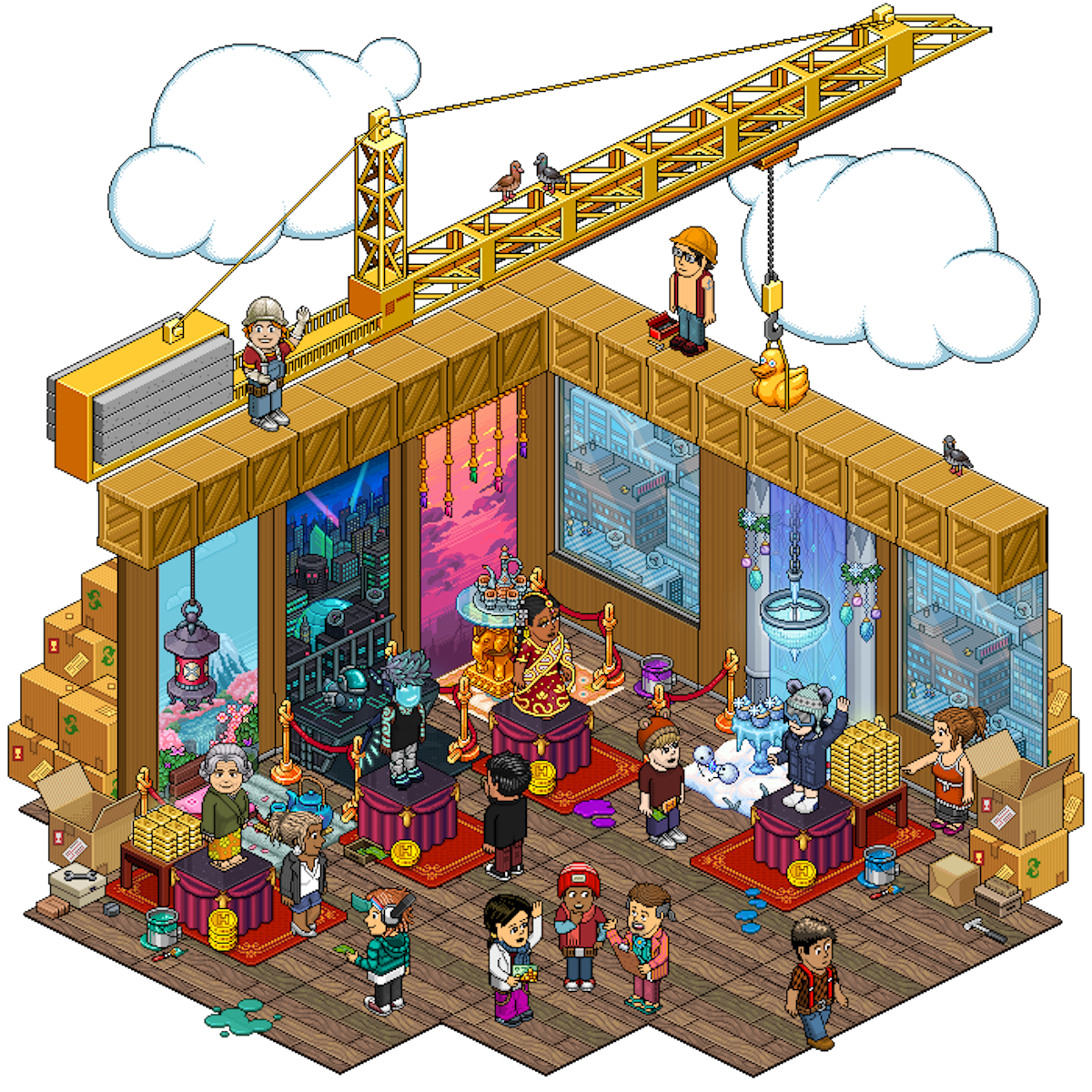 Vende la habitación de hotel de tus sueños en Habbo y obtén una parte