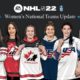 Disponibles ya los primeros equipos femeninos para jugar en NHL 22