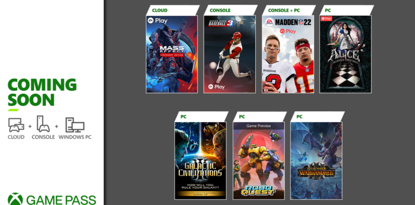 Próximamente en Xbox Game Pass: Total War: Warhammer III, Madden NFL 22 y muchos más