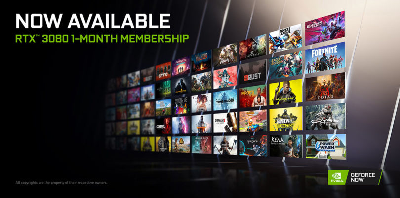 NVIDIA presenta la subscripción mensual de GeForce NOW RTX 3080