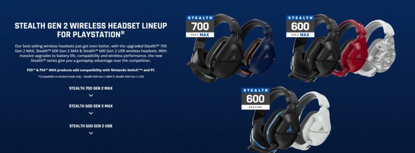 Ya puedes reservar los últimos auriculares gaming de Turtle Beach, los Stealth 700 Gen 2 y los 600 Gen 2 para PC y PlayStation