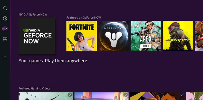 GeForce NOW a 4K llega a las televisiones Samsung