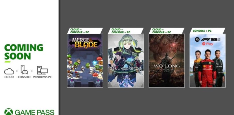 Próximamente en Xbox Game Pass: Wo Long: Fallen Dynasty, Soul Hackers 2, F1 22 y Merge & Blade