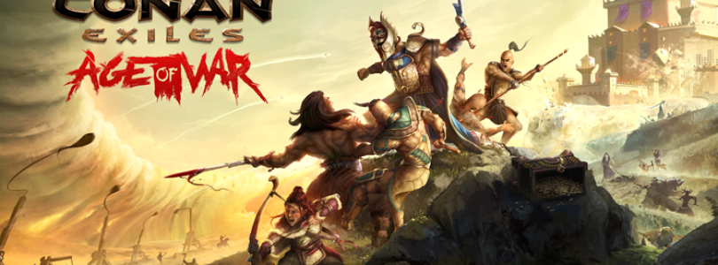 Vemos lo que llega a Conan Exiles este 2 de abril con Age of War: capítulo 4 – La Cacería sagrada, nuevas expediciones, fatalities y más.