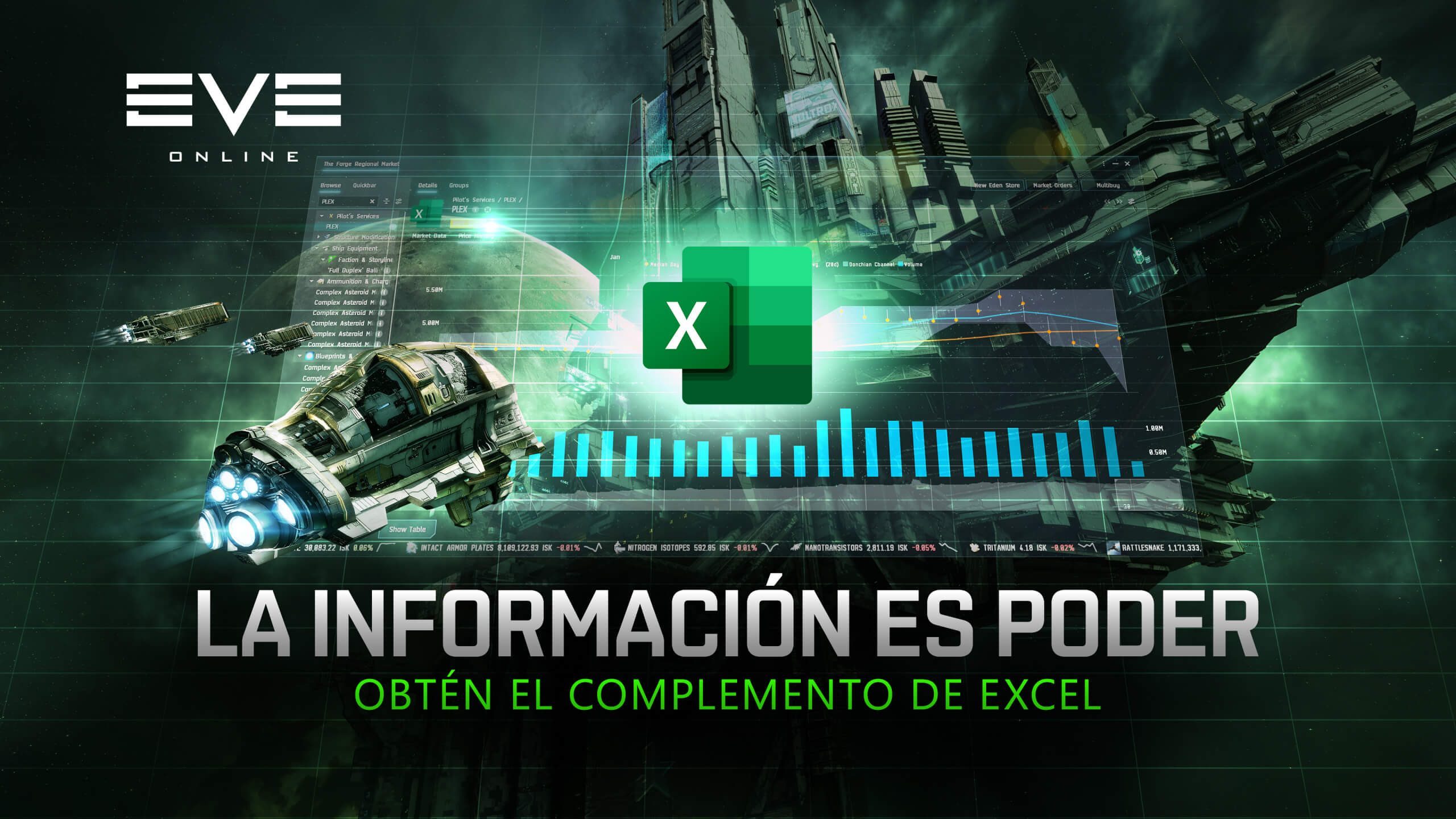 CCP Games lanza un complemento de Microsoft Excel totalmente integrado