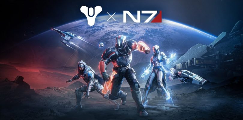 El equipamiento de la tripulación de la Normandía ya esta disponible en Destiny 2 gracias a la colaboración con Mass Effect
