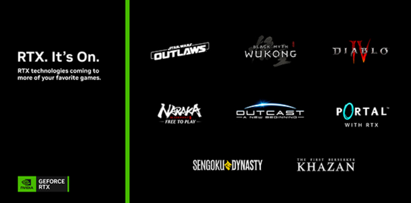 Nvidia anuncia nuevos juegos que recibirán DLSS 3.5, entre ellos Portal RTX y Star Wars: Outlaws