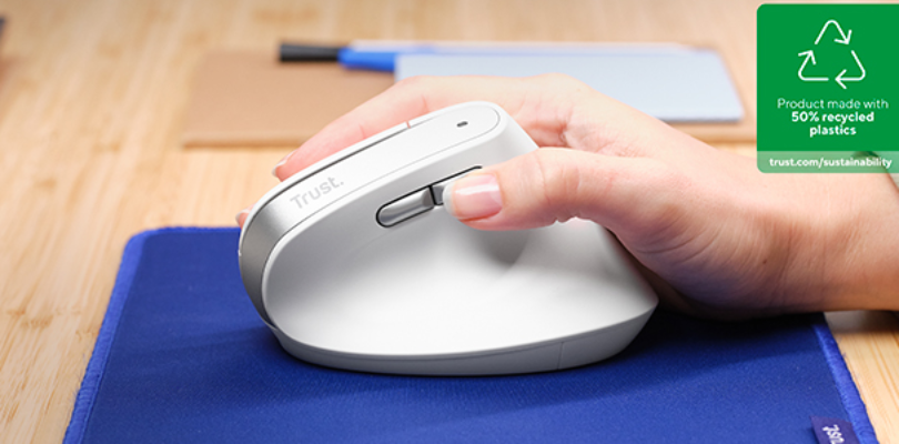 Trust actualiza el ratón ergonómico vertical Bayo II