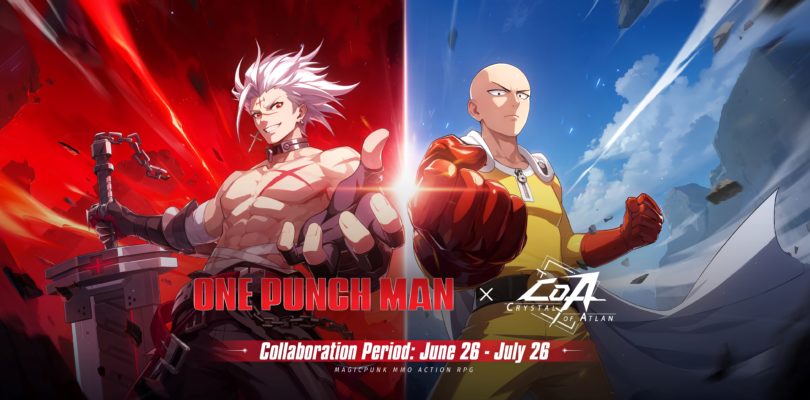 ¡Saitama llega a Atlan! Crystal of Atlan Lanza su Crossover con One-Punch Man