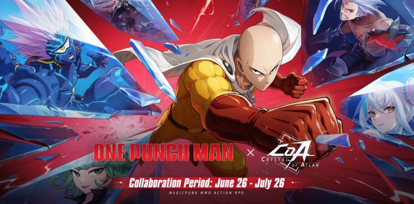 Crystal of Atlan x One-Punch Man: el crossover que une magia y fuerza descomunal