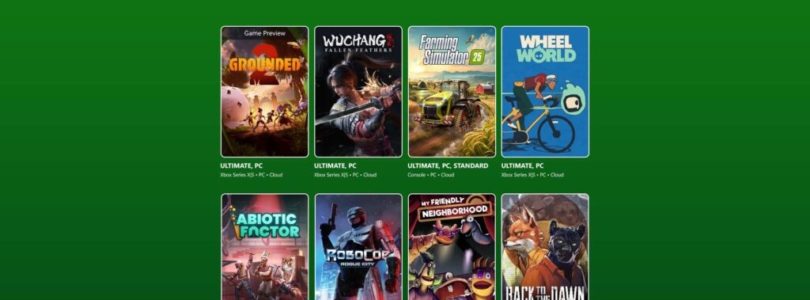 Próximamente en Game Pass: Grounded 2 (Game Preview), Wuchang: Fallen Feathers, Farming Simulator 25 y muchos más