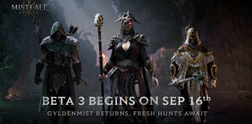 Mistfall Hunter anuncia la Beta 3, que comenzará el 16 de septiembre de 2025
