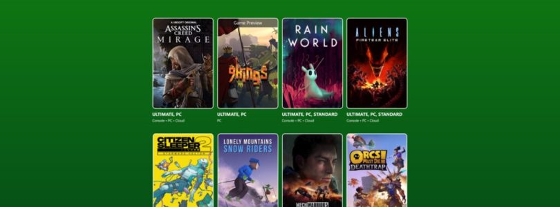 Próximamente en Game Pass: Assassin’s Creed Mirage, 9 Kings (Game Preview), Rain World y muchos más