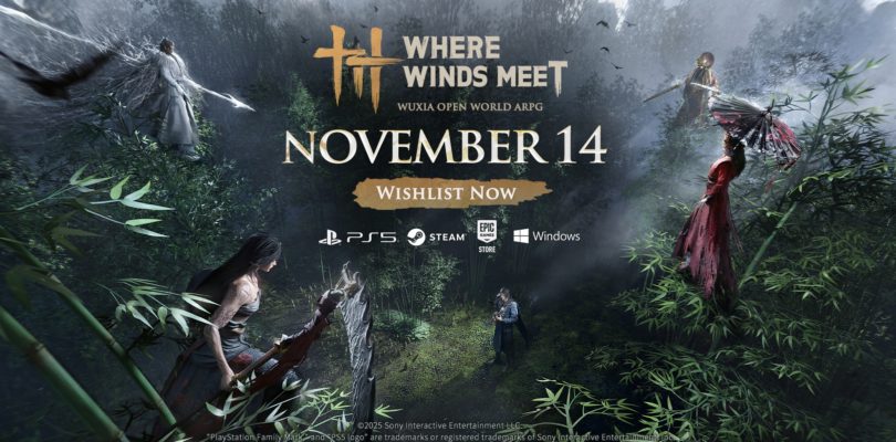 El mundo abierto de Wuxia Where Winds Meet llegará a PC y PlayStation 5 el 14 de noviembre