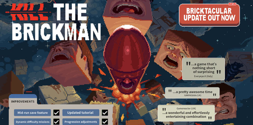 La actualización Bricktacular para Kill the Brickman ya está disponible.