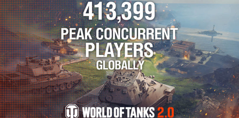 World of Tanks 2.0 alcanza los 413.399 jugadores concurrentes