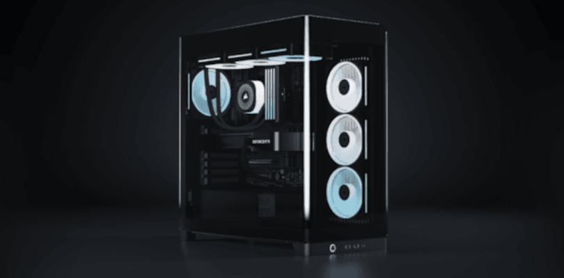 Corsair presenta frame 4500x, con cristal panorámico envolvente para montajes de pc impresionantes