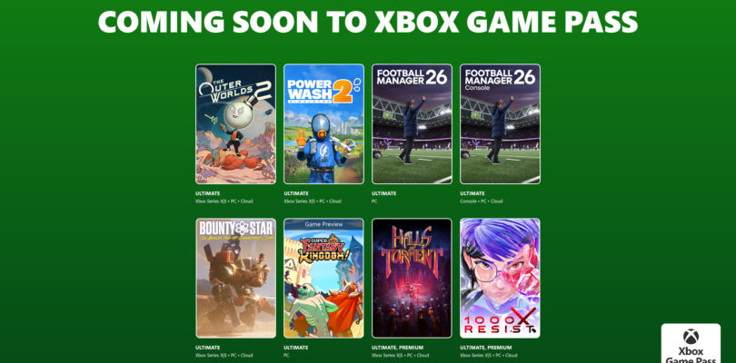 Próximamente en Game Pass: The Outer Worlds 2, PowerWash Simulator 2, Football Manager 26 y muchos más