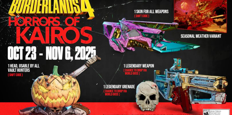 El minievento de temporada gratuito de Borderlands 4 Horrors of Kairos ya está disponible