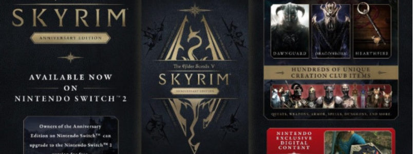 ¡Sorpresa! Ya está en Switch 2 The Elder Scrolls V: Skyrim Anniversary Edition