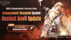 Black Desert Mobile presenta el sistema Yunque Antiguo para facilitar la mejora de objetos