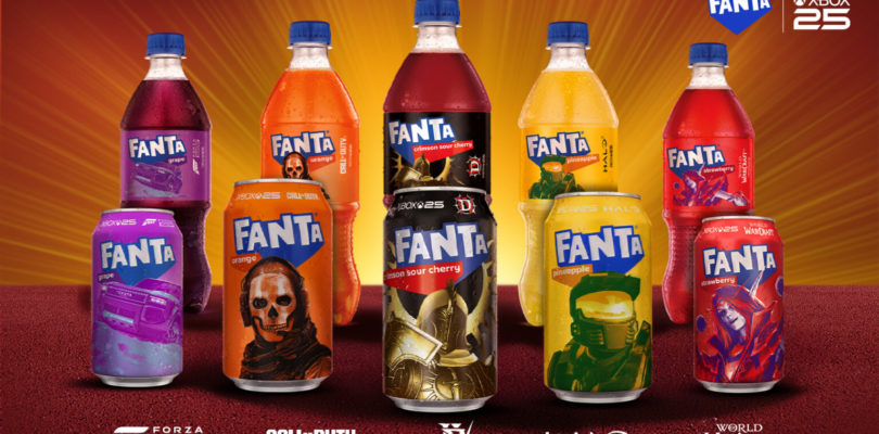Xbox y Fanta se unen para lanzar una colección de latas y botellas inspiradas en videojuegos icónicos
