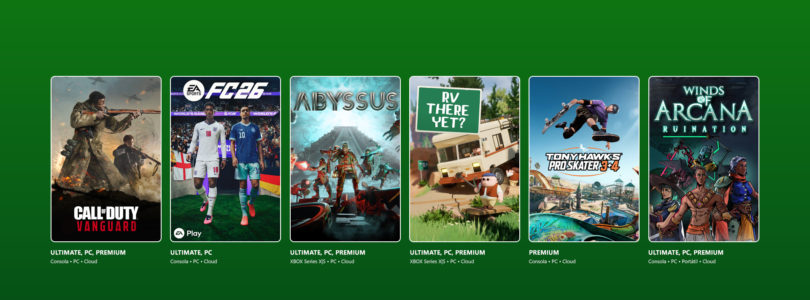 Próximamente en XBOX Game Pass: EA Sports FC 26, RV There Yet?, Winds of Arcana: Ruination y más