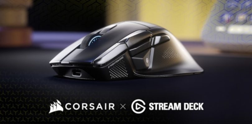 CORSAIR amplía el ecosistema Stream Deck con NIGHTSWORD v2 WIRELESS SD, el primer ratón para juegos con un botón de inicio dedicado para Stream Deck