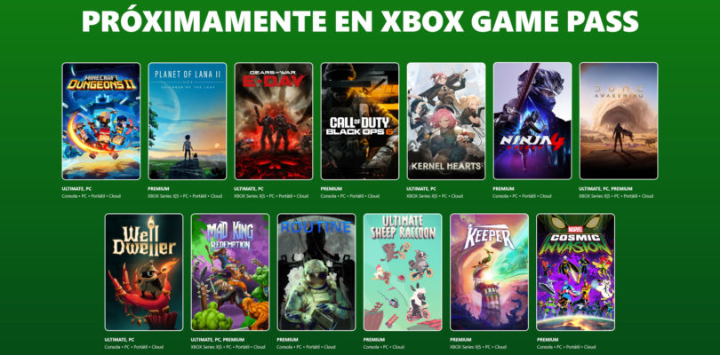 Próximamente en XBOX Game Pass: Gears of War: E-Day, Minecraft Dungeons II, Dune: Awakening y mucho más
