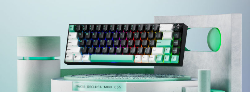 Razer presenta el Reclusa Mini 65%, un teclado inalámbrico con switches magnéticos intercambiables