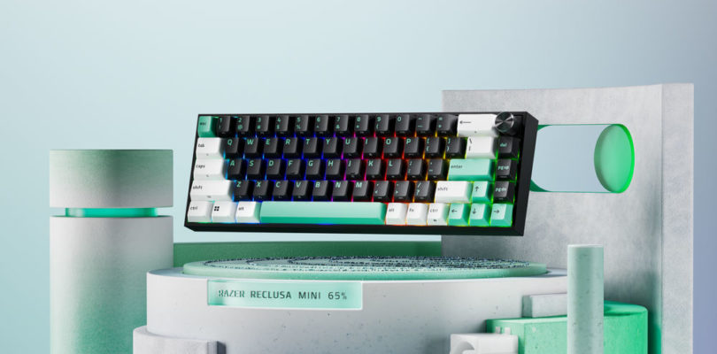 Razer presenta el Reclusa Mini 65%, un teclado inalámbrico con switches magnéticos intercambiables