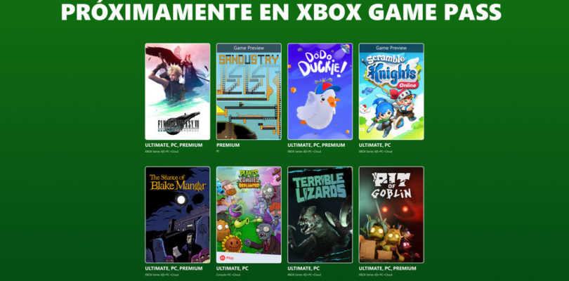 Próximamente en XBOX Game Pass: Final Fantasy VII Remake Intergrade, The Séance of Blake Manor y mucho más